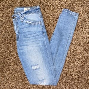 Light wash ripped jeans